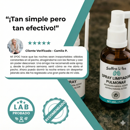 Spray de Limpieza Pulmonar SaffraLabs™
