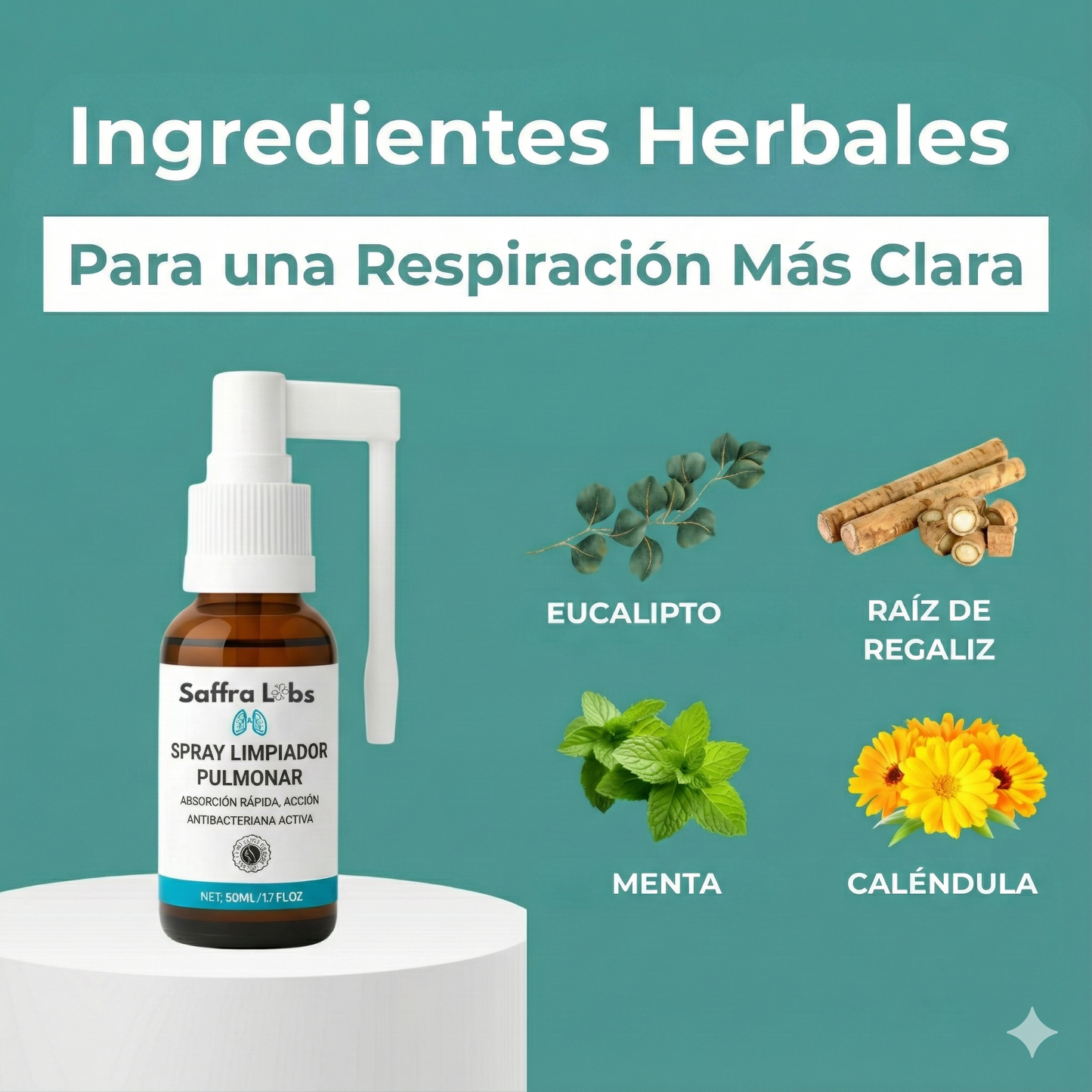 Spray de Limpieza Pulmonar SaffraLabs™